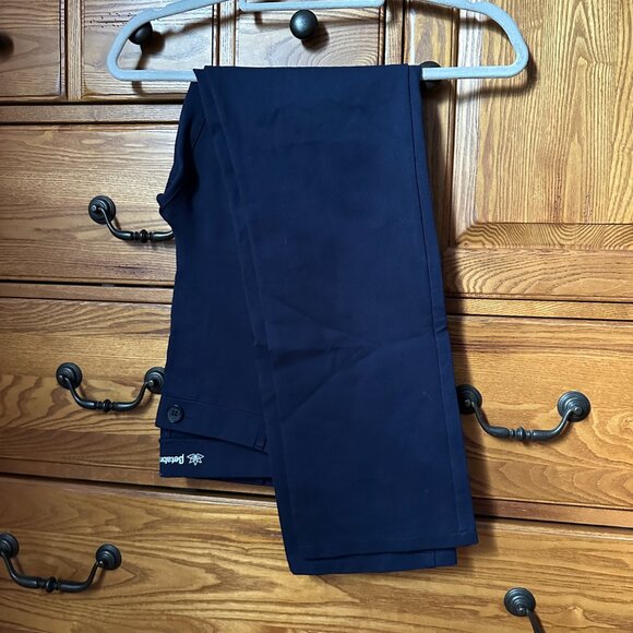 Betabrand | Straight Leg Dress Pant Yoga Pants in NAVY | Size L - Picture 2 of 5